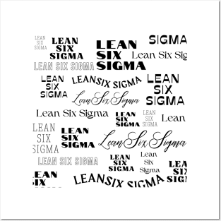 Lean Six Sigma all over design Posters and Art